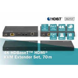 HDBaseT HDMI KVM Extender DS-55512