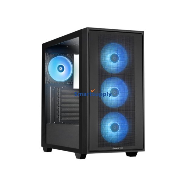 Case GS-03B-OP Hunt med 3 Midi 4x ARGB Ventilatorer