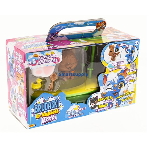 Figure Brudaski i badet Cats Bathroom Set, Latek