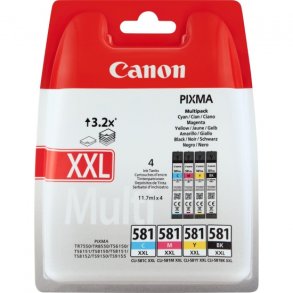 Canon CLI-581 XXL BCMY blkpatroner 4 stk original