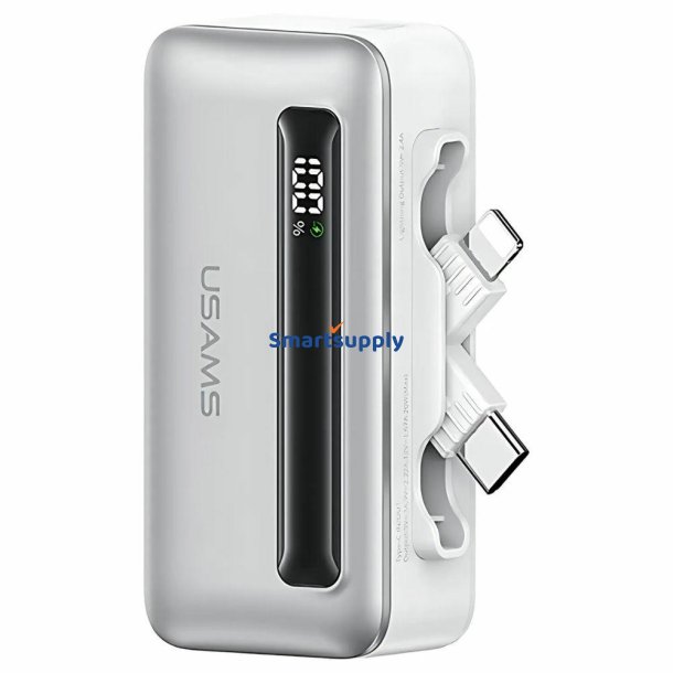 Powerbank 4500mAh 20W USB-C/Lightning s�lv