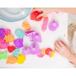 Plastmasse Misiolina 2x50g 2 forme r�d, lysebl�