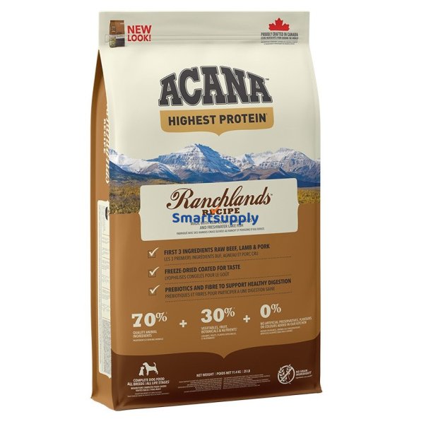 ACANA Highest Protein Ranchlands - trfoder til hunde - 11,4kg