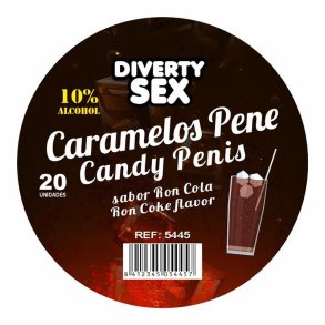 20 Penis-shaped candies Ron Cola Flavor