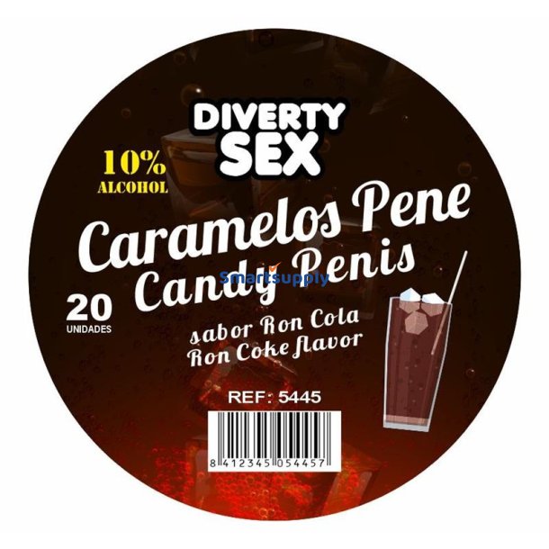 20 Penis-shaped candies Ron Cola Flavor
