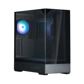 PC kabinet P40 Prism Mid-Tower Tempered Glass sort