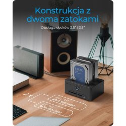 IB-1233CL-CR 2x 2,5/3,5 SSD/HDD, kortl�ser