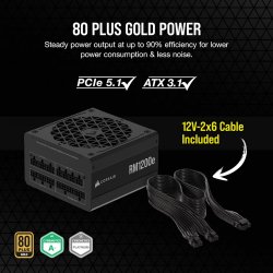 RM1200e PCIe5.1 80+GOLD F.MODULAR ATX3.1