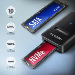 Adapter Gen 2 M.2 NVMe/SATA SSD AMD2-AM USB-A