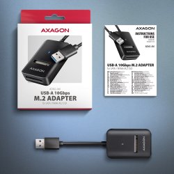 Adapter Gen 2 M.2 NVMe/SATA SSD AMD2-AM USB-A