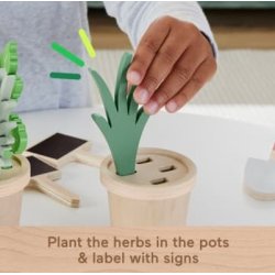 Wooden May ogrodnik s�t af tr�planter og v�rkt�jer