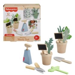 Wooden May ogrodnik s�t af tr�planter og v�rkt�jer