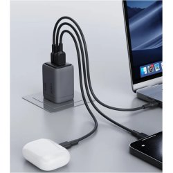 Comet Mix 3 V�goplader PA-C5 3xUSB (2xUSB-C og 1xUSB-A) 100W 5A QC5.0 PD3.0 AFC PPS FCP SCP