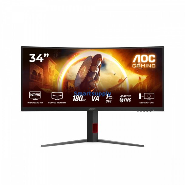 Monitor CU34G4 34 tommer 180Hz Buet VA HDMIx2 DP HAS