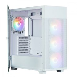 ZALMAN S5 NEO Hvid ATX Mid Tower FRGB Bl�ser x4