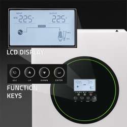 Solcelleinverter Off Grid 6200W 120A 48V MPPT BMS