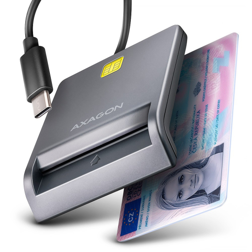 CRE-SM3TC smart cardl�ser USB-C 1.2m kabel