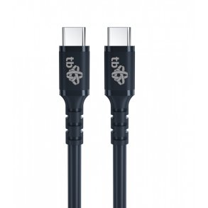 USB C - USB C 60W jelly kabel 1m sort