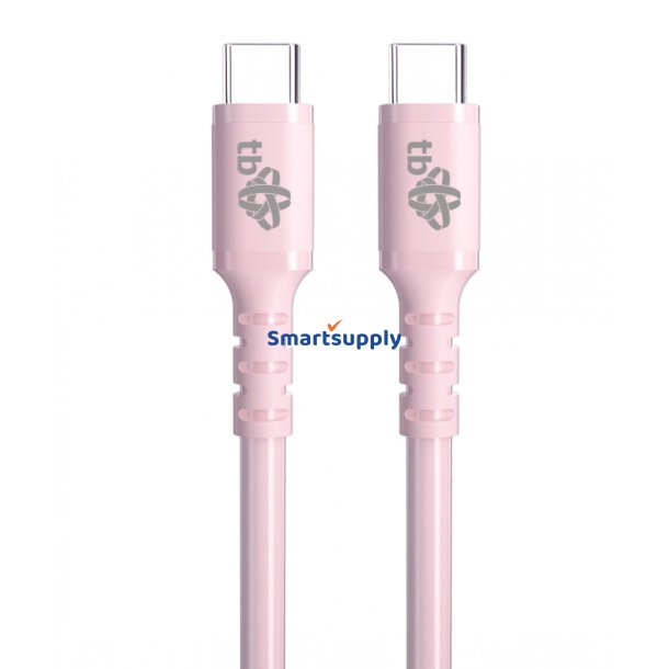 USB C - USB C 60W gel� kabel 1m pink