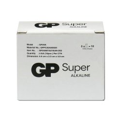 ALKALINE BATTERIER LR03 /AAA GP SUPER 10STK.