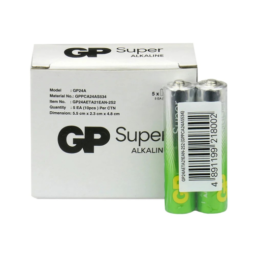 ALKALINE BATTERIER LR03 /AAA GP SUPER 10STK.