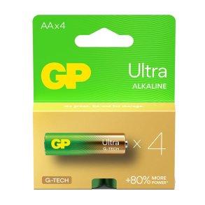 ALKALINE BATTERIER LR6/AA GP ULTRA 4STK.