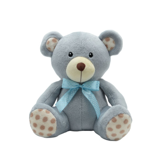 Mascot Teddy bj�rn prikker gr� 30 cm