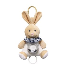 Bunny musikboks beige 18 cm