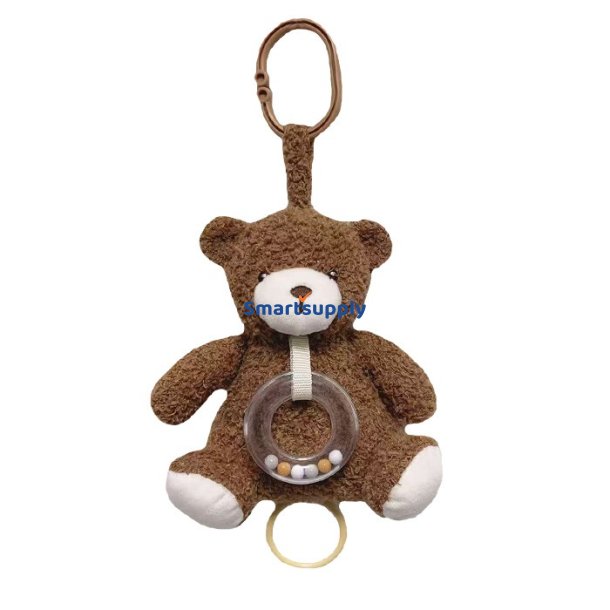 Musikboks teddybj�rn brun 18 cm