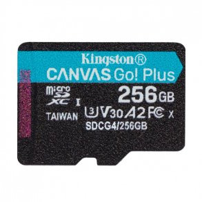 MicroSD hukommelseskort 256GB Canvas Go! Plus 200MB/s A2 U3 V30