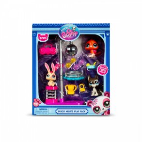 Figurer s�t Littlest Pet Shop G7 S3 Disco med 3 figurer