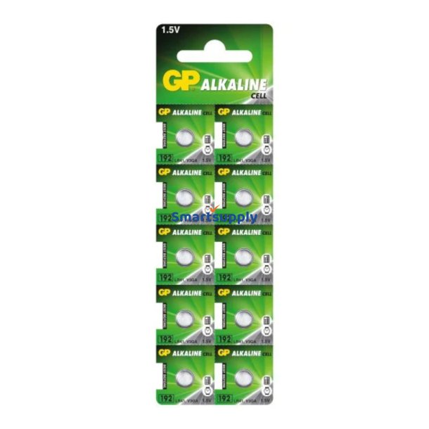 ALKALINE BATTERIER MINI GP 192/G3/LR41/V3GA