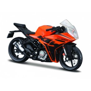 Metalmodel KTM RC390 med stativ 1/18