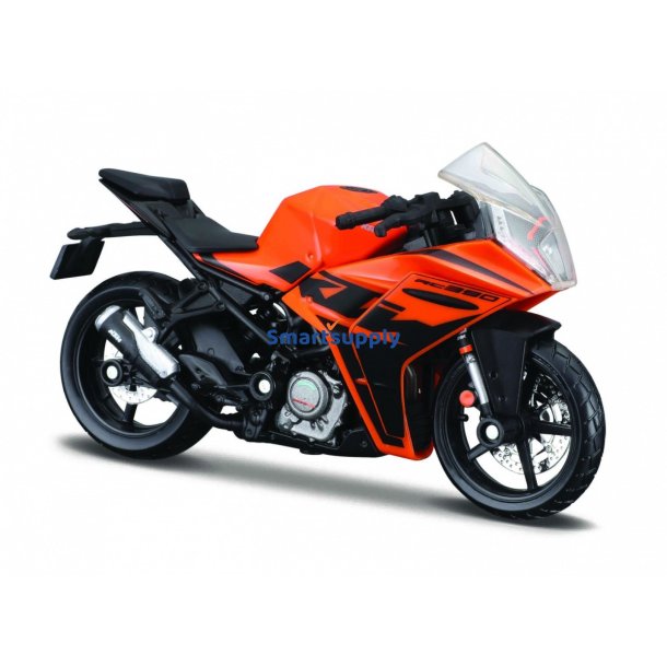 Metalmodel KTM RC390 med stativ 1/18