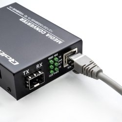 Mediekonverter SWITCH Ethernet 1x RJ45 1x SFP