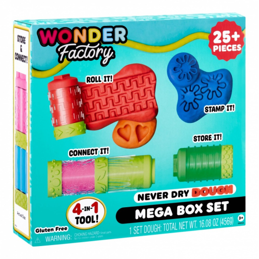Plastic mass Wonder Factory Never Dry Dough Mega Box Set