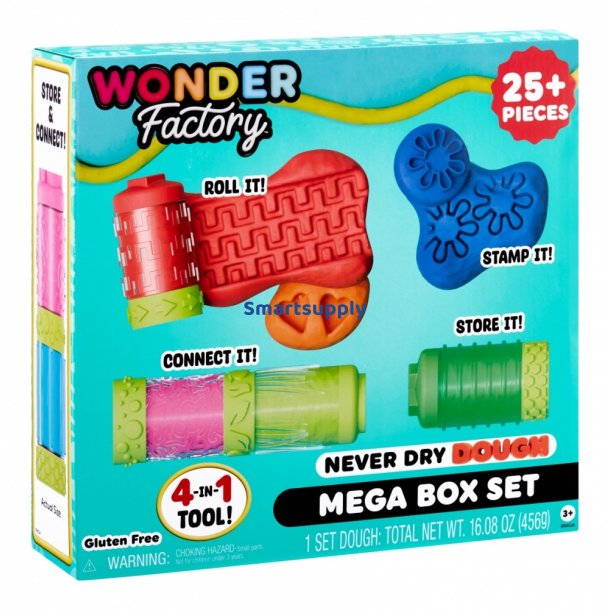 Plastic mass Wonder Factory Never Dry Dough Mega Box Set