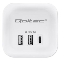 Power cube 6in1 3x AC 2x USB 1x USB C PD 20W