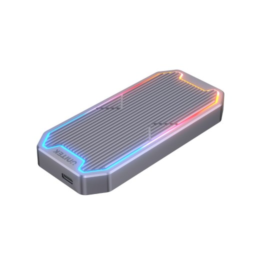 M.2 NMVe/SATA kabinet, 10 Gbps, RGB; S1210B