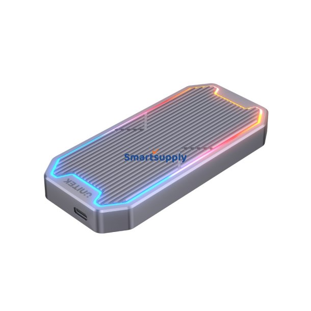 M.2 NMVe/SATA kabinet, 10 Gbps, RGB; S1210B