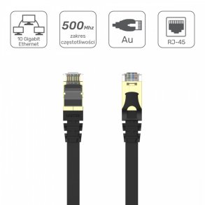 Patchcord CAT.7 SSTP 10M (8P8C) RJ45; C1897BK-10