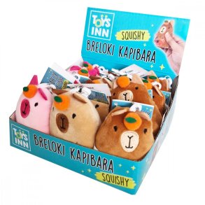 Capibara n�glek�de squishy mix Display 12 stykker