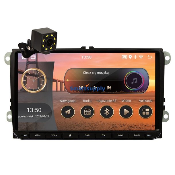 Bilradio CP02 2DIN 9 tommer Touch Screen Android/WiFi/GPS/CARPLAY