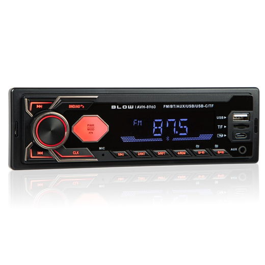 Bilradio AVH-8960 1DIN RDS MP3/USB/micro SD/BLUETOOTH + USB-C