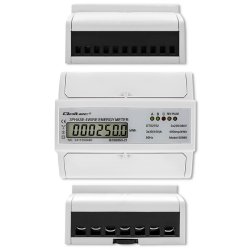Tres fase elektronisk m�ler DIN-skinne 400V 100