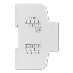 Tres fase elektronisk m�ler DIN-skinne 400V 100