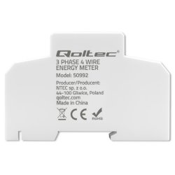 Tres fase elektronisk m�ler DIN-skinne 400V 100