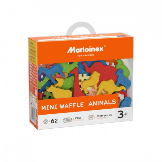 Blocks Mini Vaffel - Dyr 62 dele