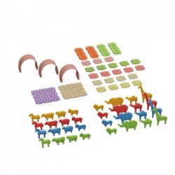 Blocks Mini Vaffel - Dyr 62 dele