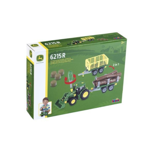 John Deere traktor til vending med 2 tilh�ngere